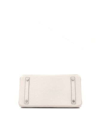 Birkin 30 Handbag Light Togo with Palladium Hardware