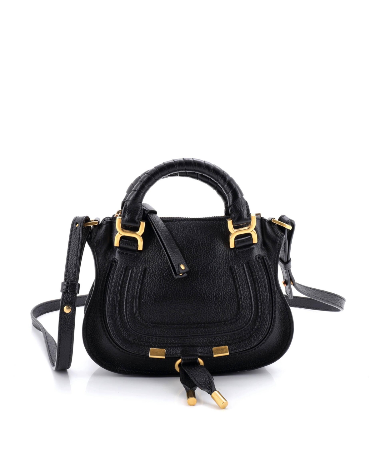 Pre-Owned Chloe Baby Marcie Satchel Leather