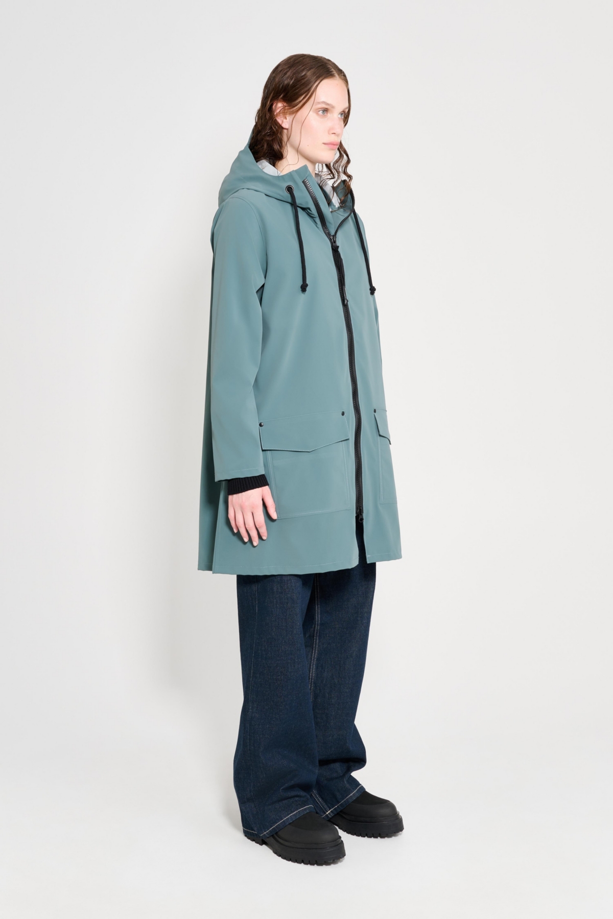 Stutterheim Women's Mosebacke Patch Raincoat