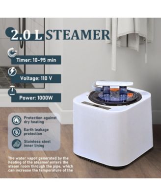 Portable Full-Size Steam Sauna Tent with 2L 1000W Steam Generator & Chair