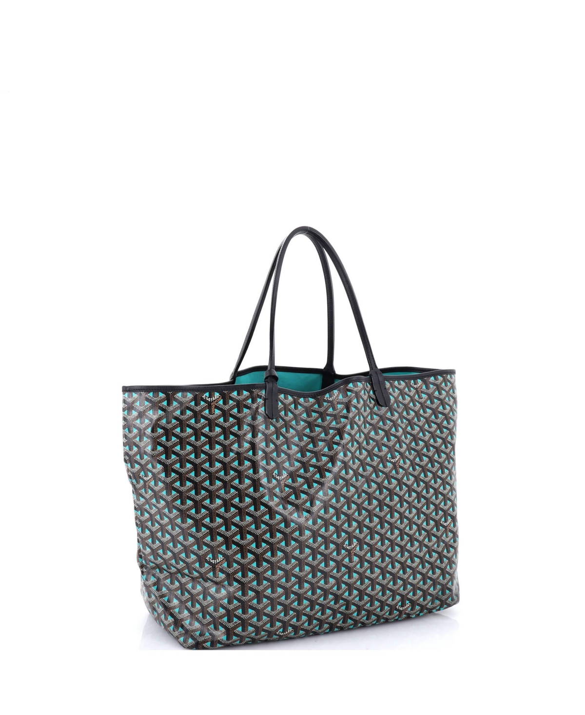 Pre-Owned Goyard Gm Saint Louis Tote Claire Voie Coated Canvas