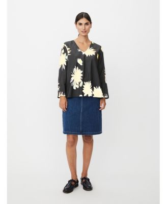 Women's Kala Long Sleeve V-Neck Blouse