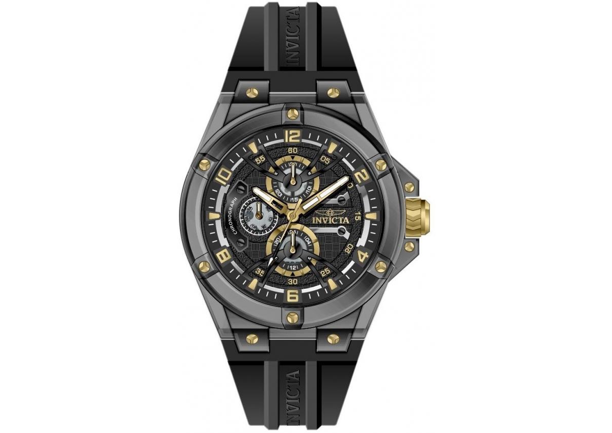 Invicta Men's 48807 Invicta Racing Quartz VH67 Black Dial Watch