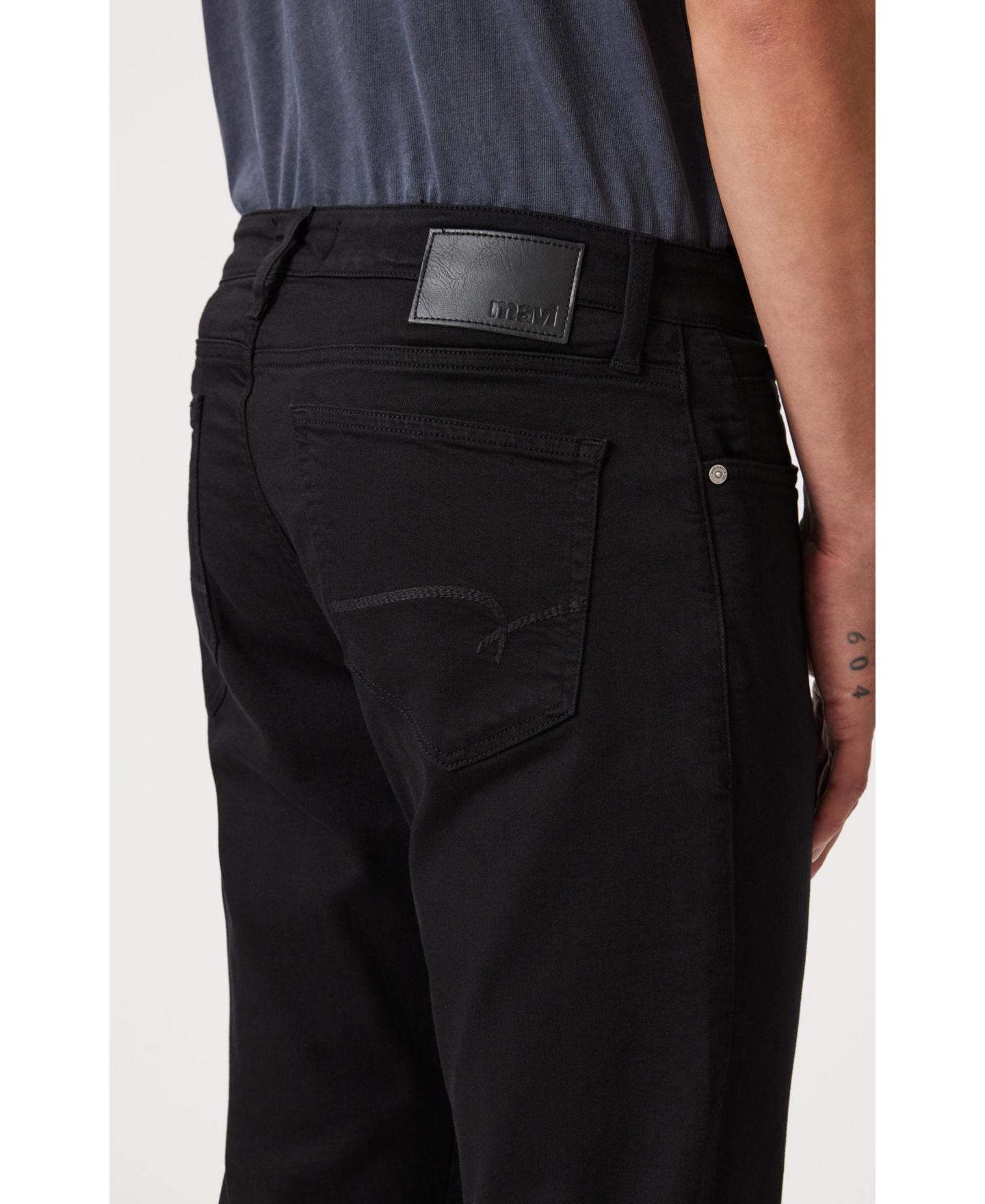 Мужские джинсы Mavi Jeans Zach Straight Leg, цвет: Чёрный — фото 4
