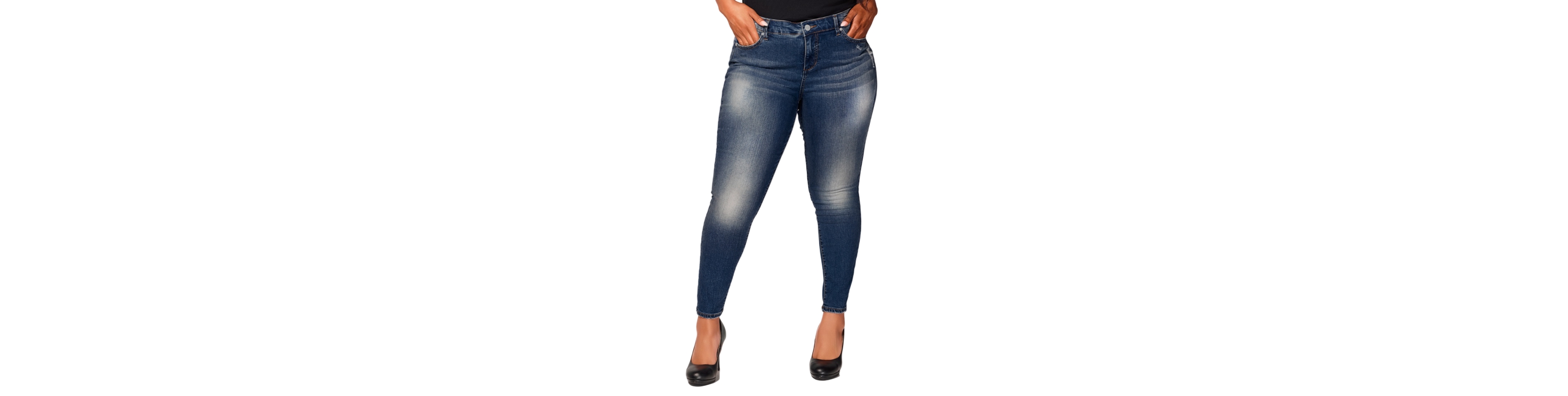 Slink Jeans Women's Denim mid rise ankle skinny 29" inseam - Sienna