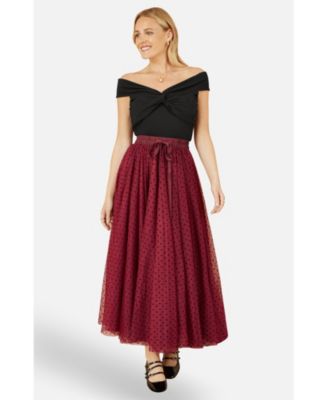 Women's Cotton Knot Detail Bardot Top