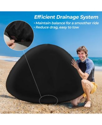 Towable Tube with Quick Connector and Drainage for Boating