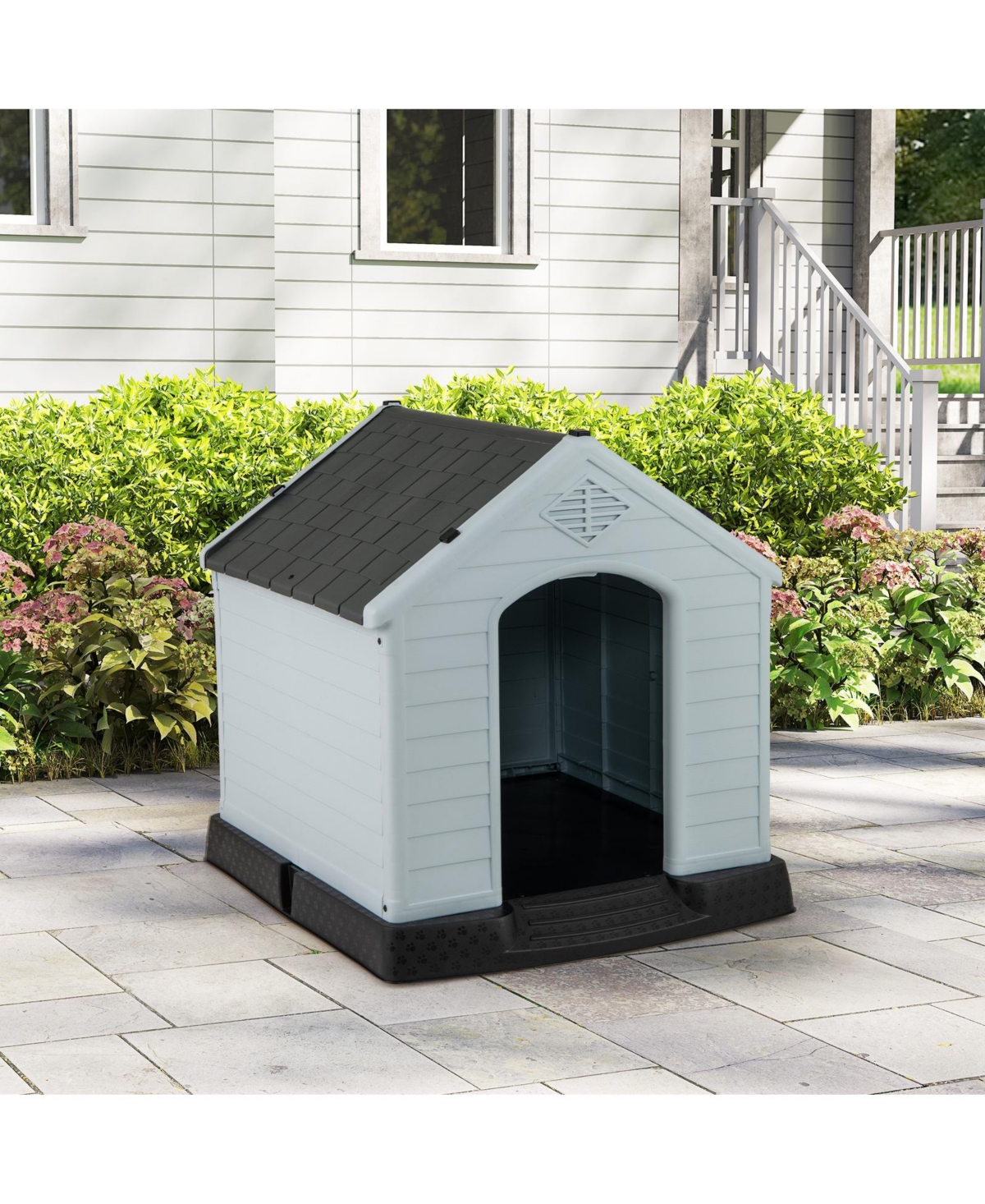 Gymax Dog House Pet Puppy Shelter Waterproof Indoor/Outdoor Ventilate