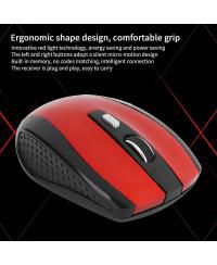 Wireless Mouse with USB Mini Receiver, 2.4G Ergonomic Optical Mouse, 250Hz 1600DPI Computer Mouse for Laptop PC Computer Notebook