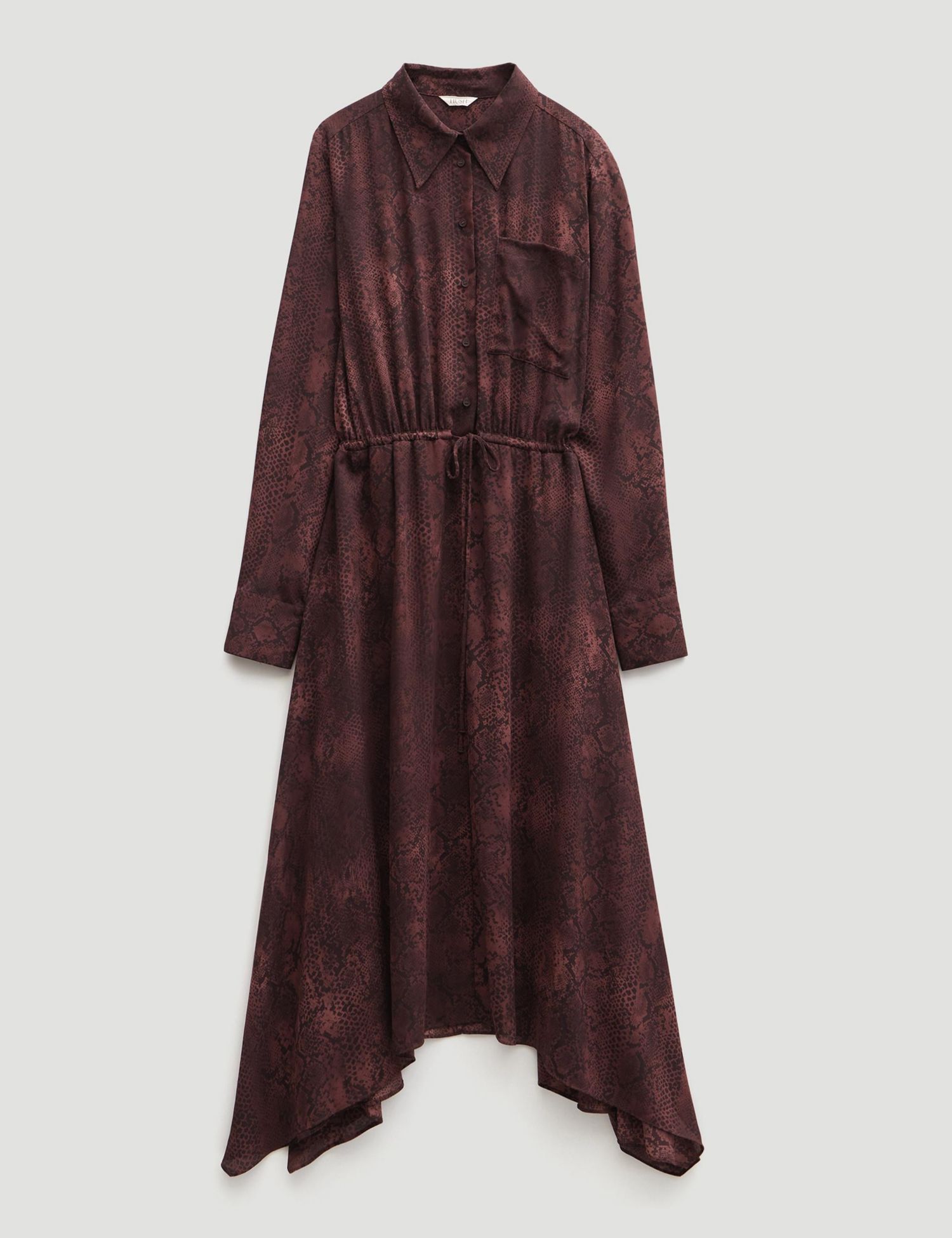 Women's Chiffon Hanky Hem Maxi Dress