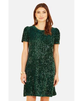 Women's Sequin Tunic Mini Dress