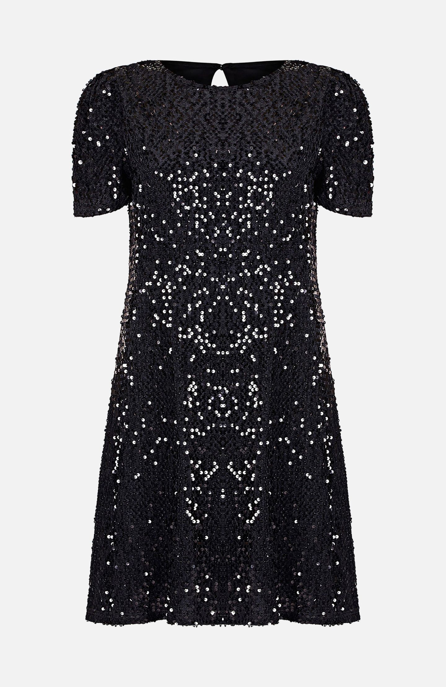 Женское платье Yumi Sequin Tunic Mini, цвет: Чёрный — фото 3