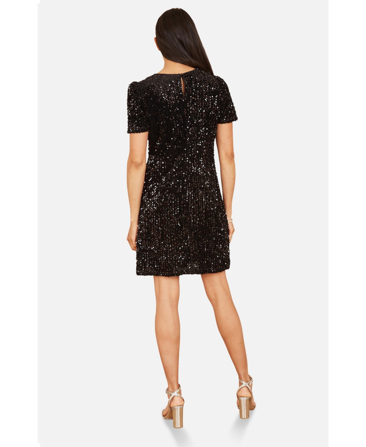 Yumi Women's Sequin Tunic Mini Dress