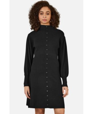 Women's Roll Neck Knitted Dress