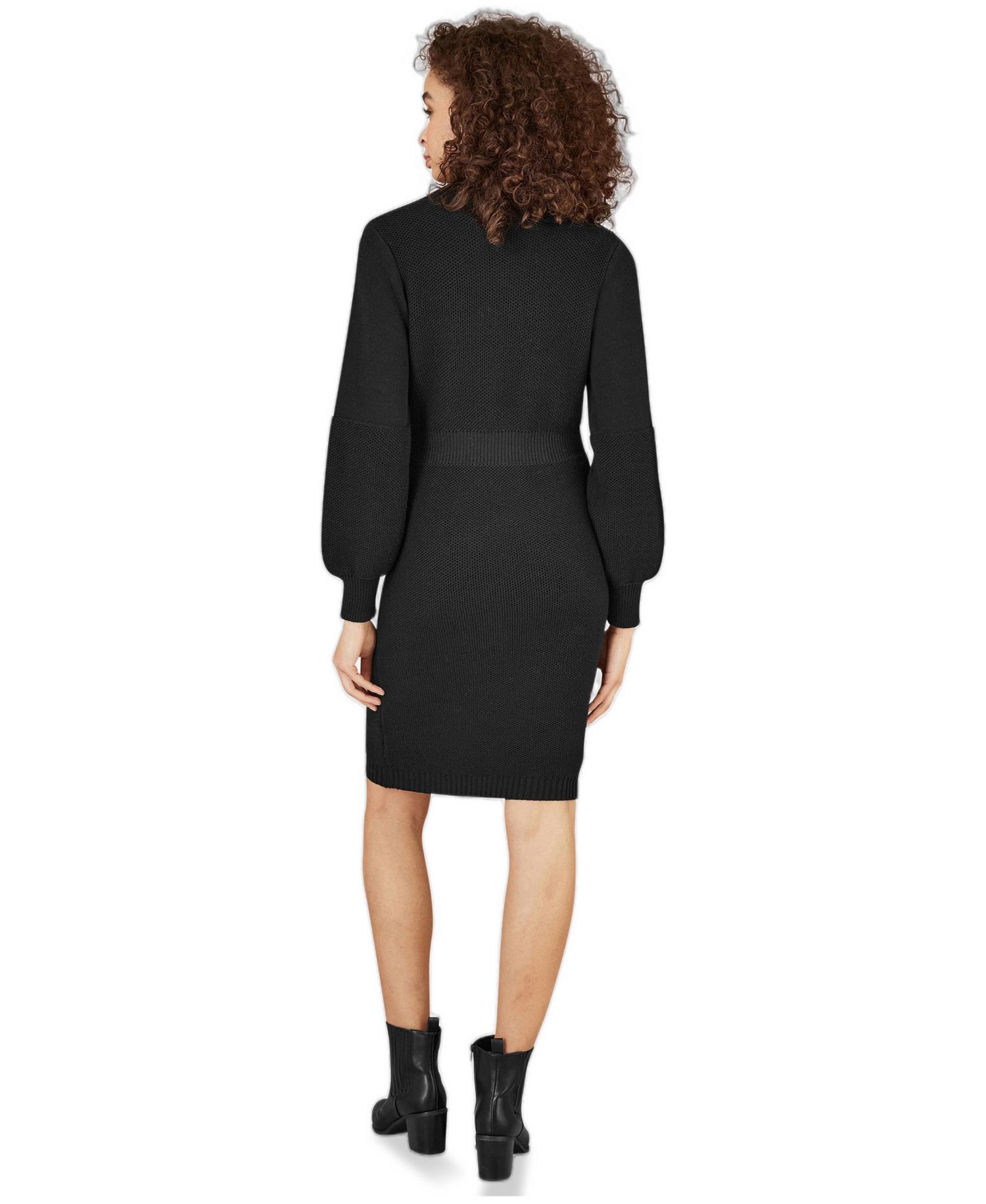 Women's Roll Neck Knitted Dress