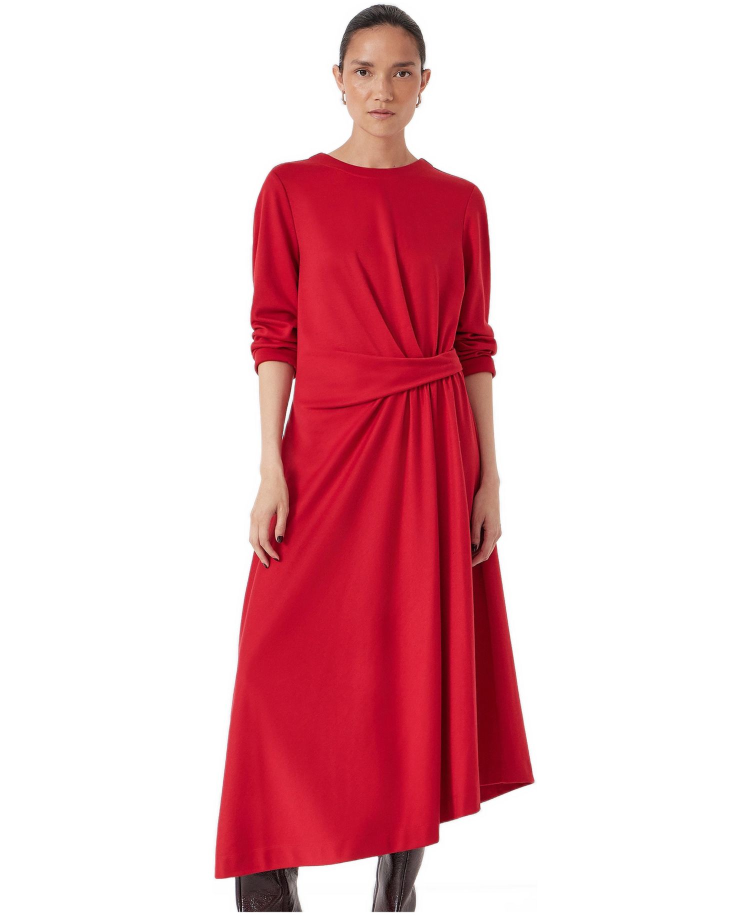 Women's Asymmetric Hem Jersey Dress