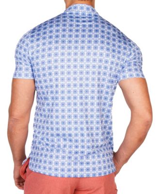 Men's Mediterranean Tile Performance Polo.
