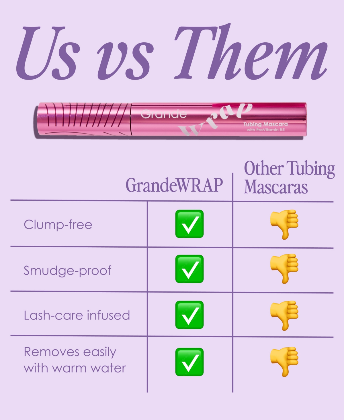 Grande Cosmetics GrandeWRAP Tubing Mascara with ProVitamin B5, 0.27 oz.