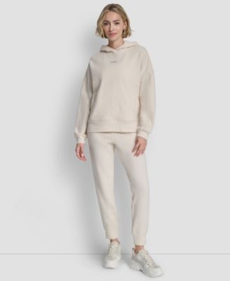 Women's Metallic Bubble Logo Drop Shoulder Pull-On Hoodie