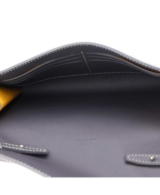 Chypre Wallet on Strap Coated Canvas with Leather