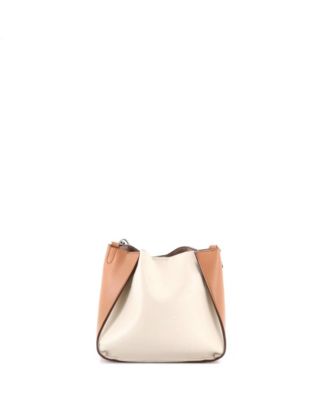 Mini Logo Crossbody Bag Perforated Faux Leather