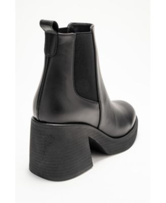 Forever & Always Women's Shoes Lysa Leather Platform Boot