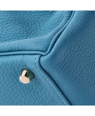 Kelly 28 Handbag Blue Togo with Gold Hardware