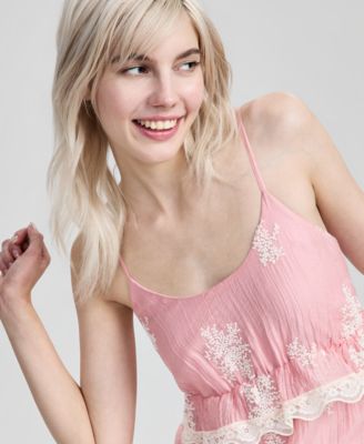 Women's Embroidered High-Low Maxi Dress, Macy's Exclusive