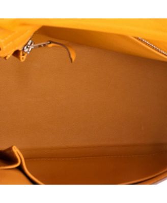 Kelly 25 Handbag Orange Swift with Palladium Hardware