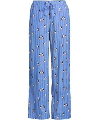 Women's Flannel Wide Leg Sleep Pants