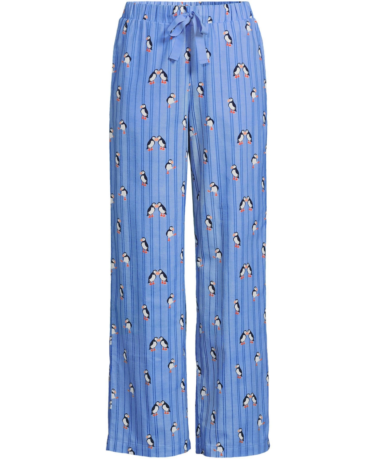 Lands' End Women's Flannel Wide Leg Sleep Pants