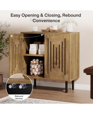 Kitchen Cabinet with Storage, 59" Buffet Sideboard Cabinet with Adjustable Shelves