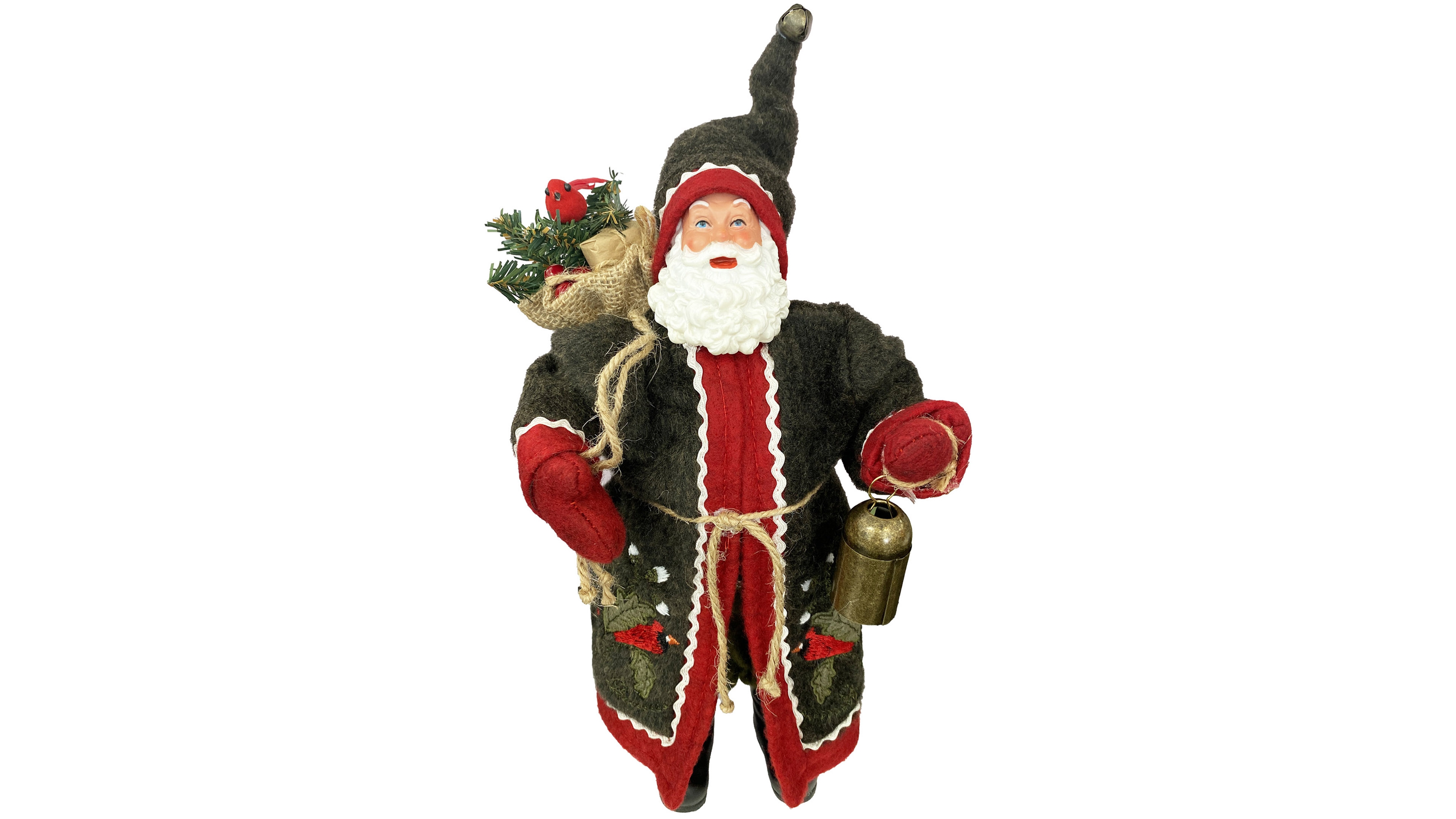 Santa's Workshop 12" Cardinal Santa Claus