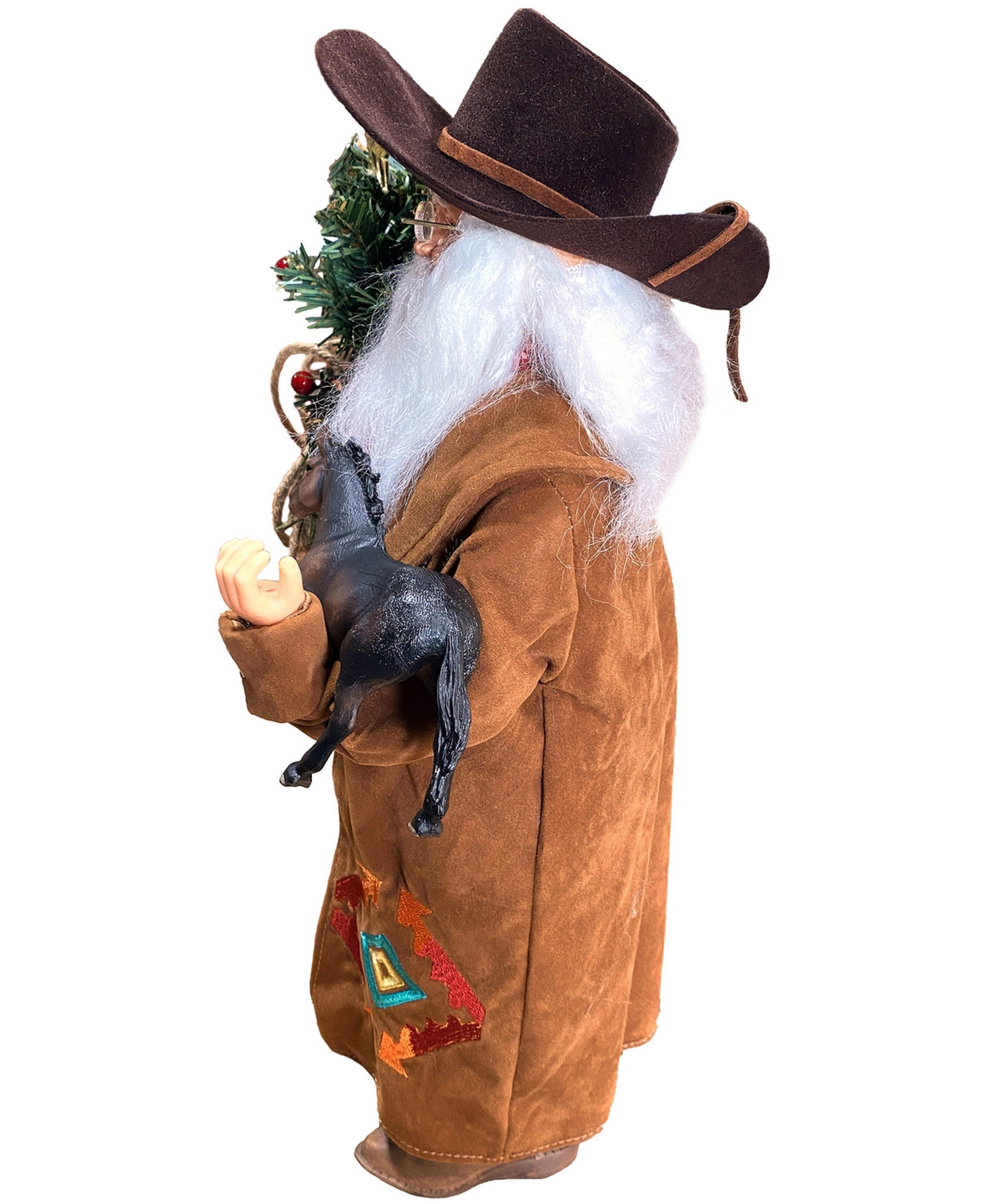 Santa's Workshop 18" Spirit Of The West Santa Claus In Brown