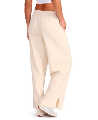 Women's Textured Knit Wide Leg Pants