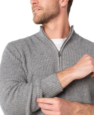 Men's Donegal Rib Quarter-Zip Sweater