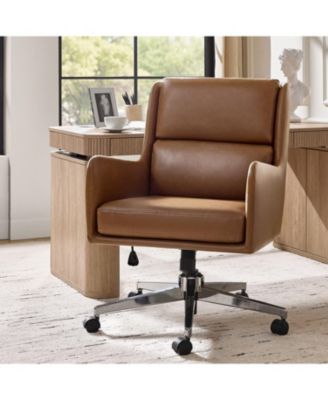 Zaysean Modern Faux Leather Tilting Executive Office Chair