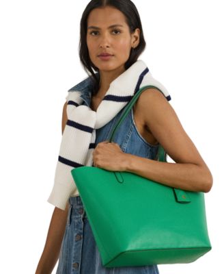 Faux-Leather Reversible Tote Bag