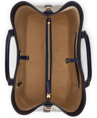 Houndstooth Woven Large Marcy Satchel 