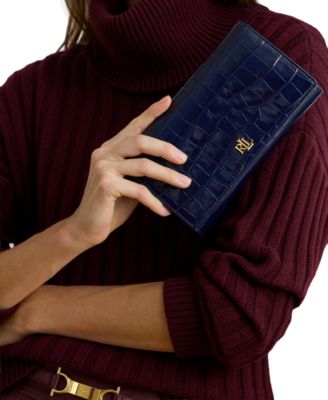 Croc-Embossed Medium Adair II Crossbody Bag