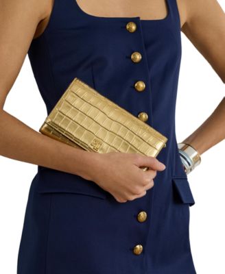 Croc-Embossed Medium Adair II Crossbody Bag