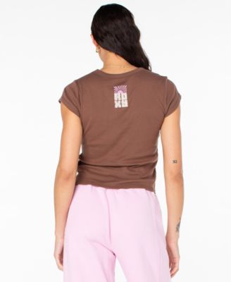 Women's Stay Salty Block 90s Baby Short-Sleeve T-Shirt