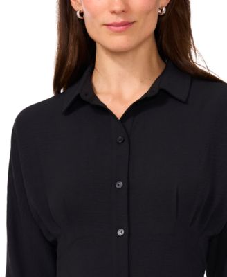 Petite Collared Midi Shirt Dress