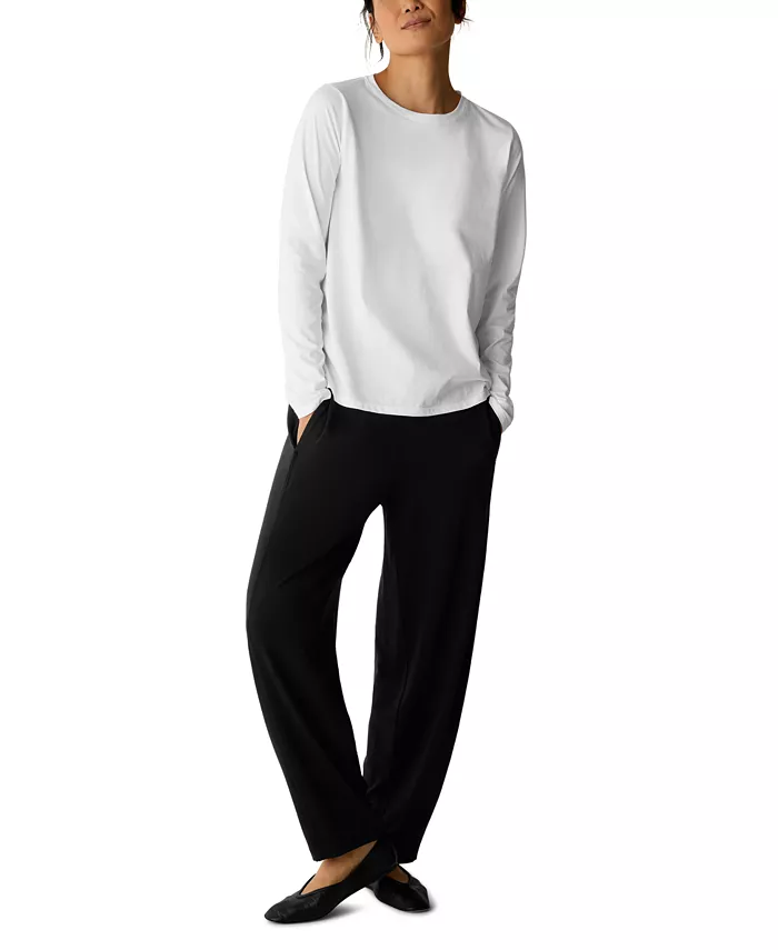 Women's Round Neck Long-Sleeve Top - thumbnail 2