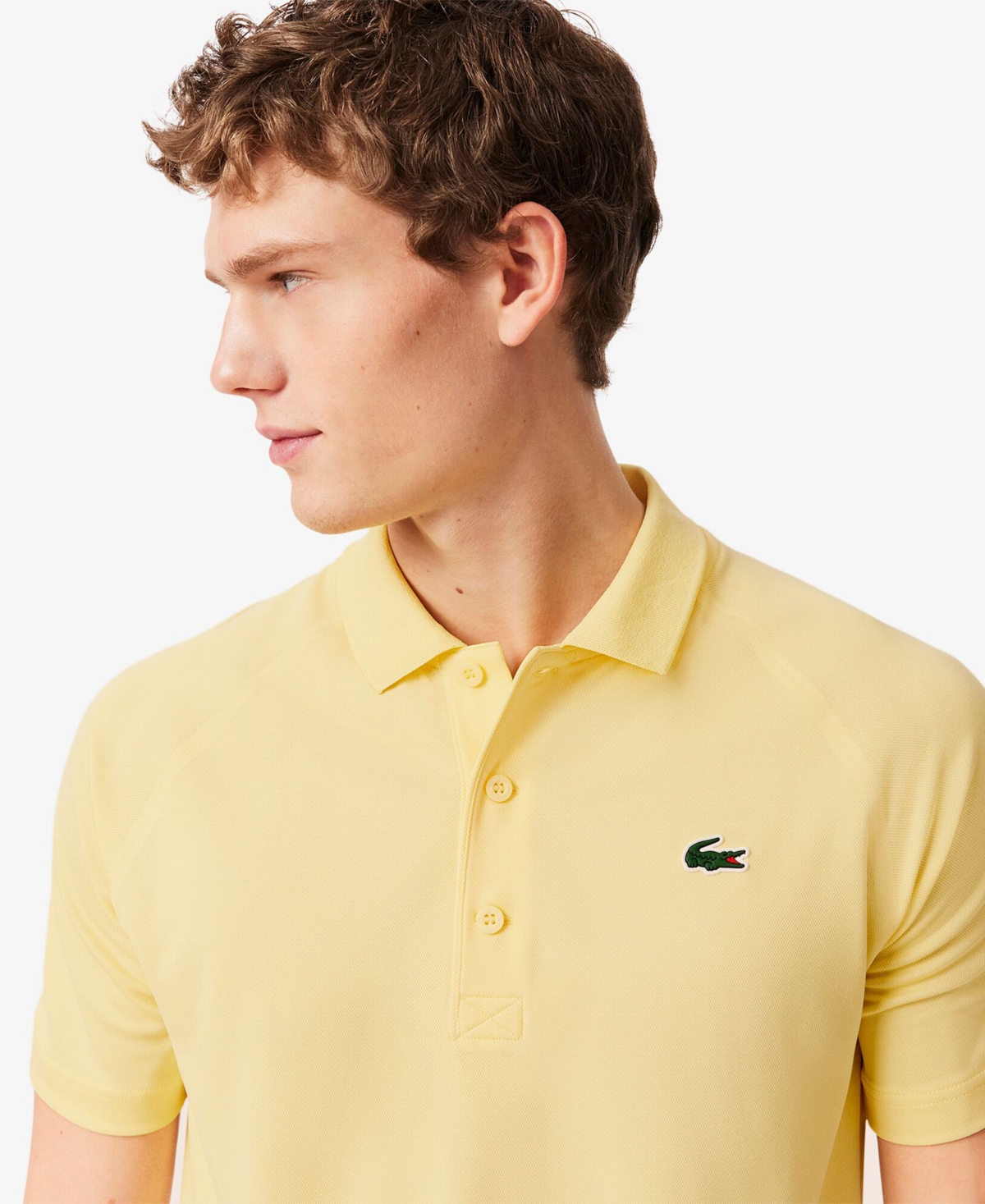 Lacoste Mens Classic Fit Polo Shirt In Yellow