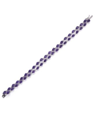 Amethyst (14.7 ct. t.w.) and White Topaz (1.65 ct. t.w.) Bracelet in Sterling Silver (also in Garnet and Sky Blue Topaz)