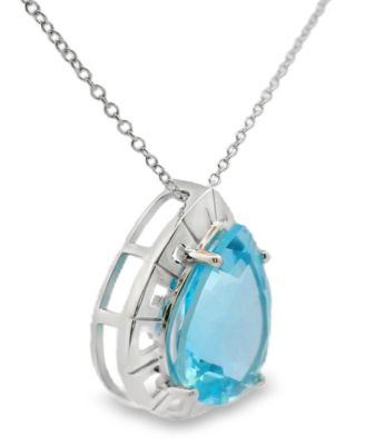 Sky Blue Topaz Pendant Necklace (8.3 ct. t.w.) in Sterling Silver