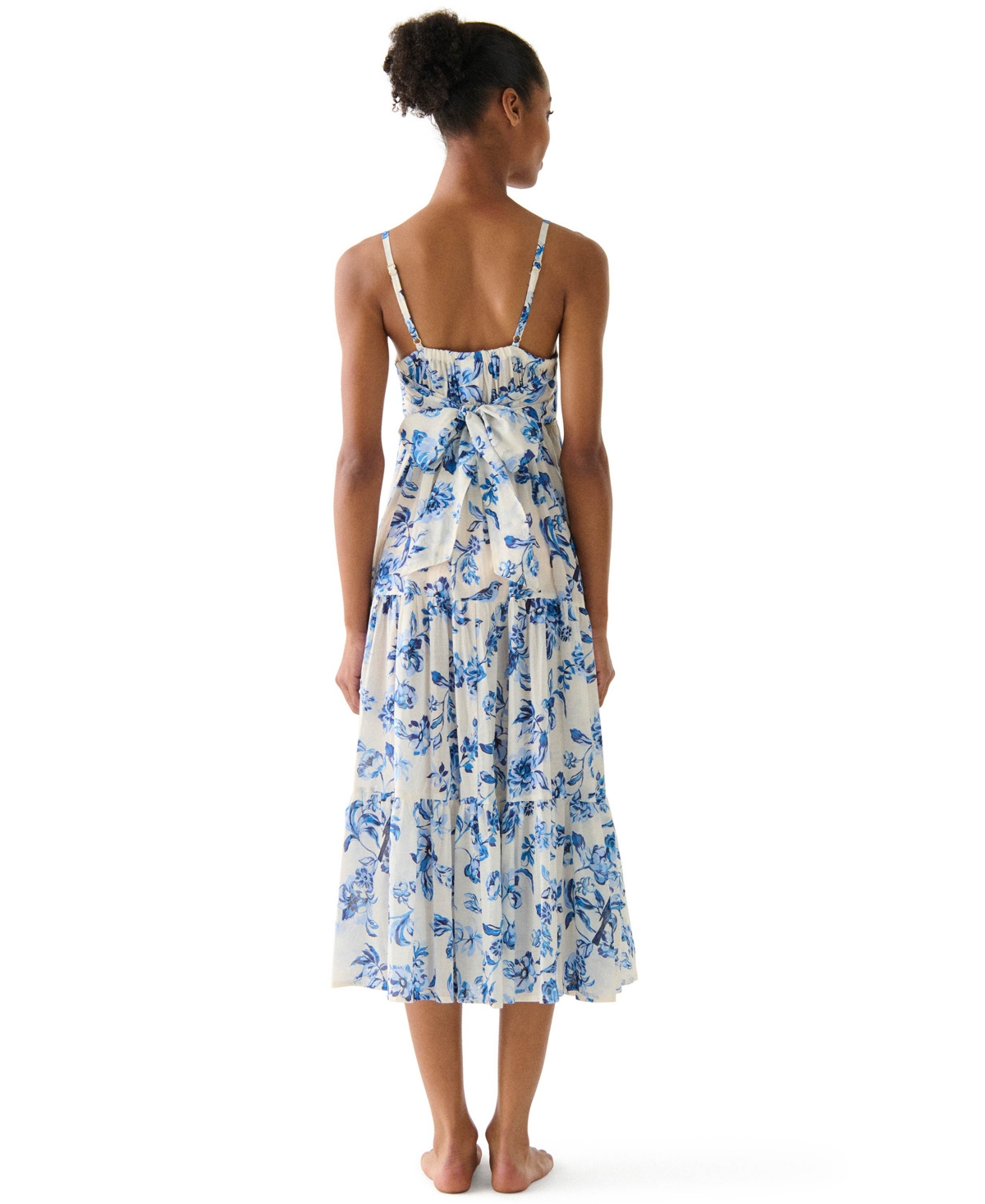 Kate Spade Women's Tiered Cover Up Swim Dress In Blue