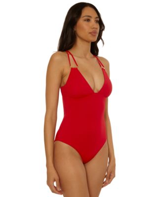 Women's Riveria Seersucker Textured One-Piece Swimsuit
