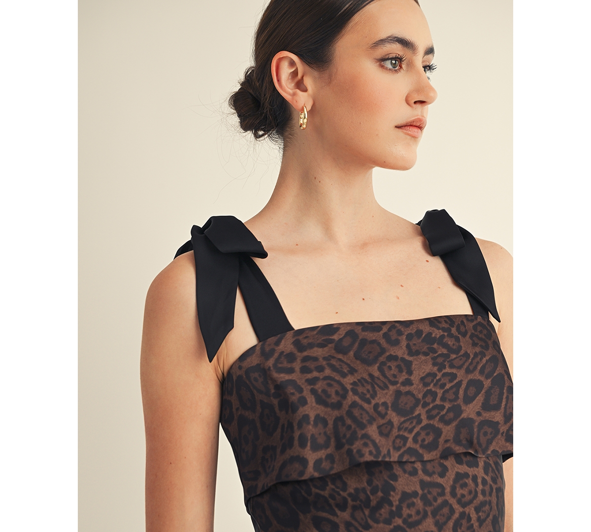 Arose Studio, Inc Women's Annelise Square Neck Tie Strap Midi Dress